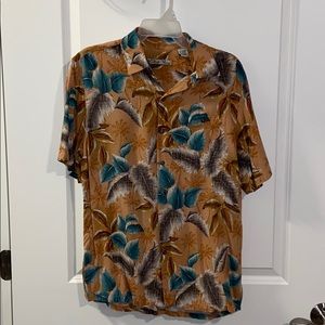 Batck Bay Mens Floral Button Down Shirt